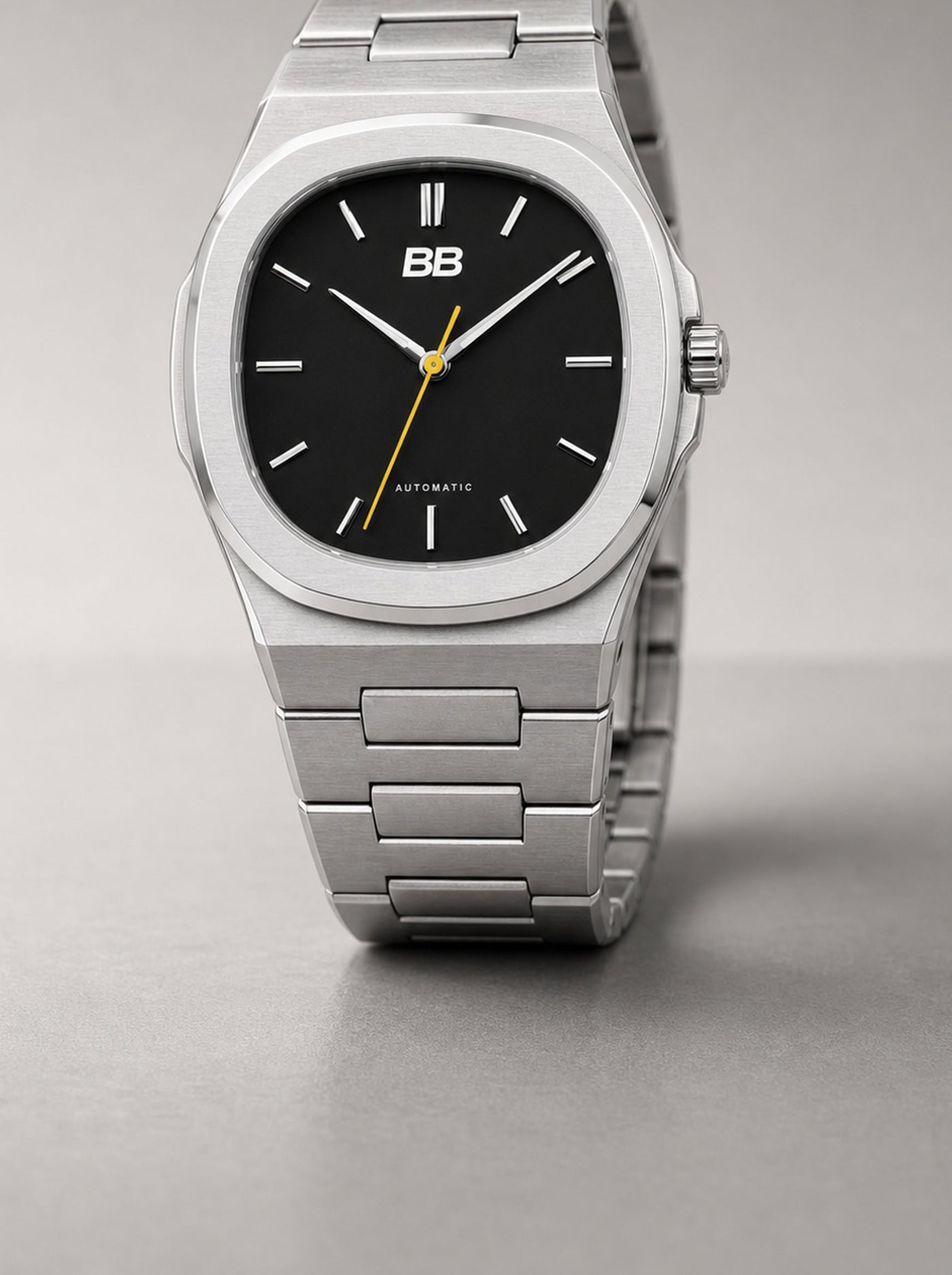 Shift 38 Signal Black dial and case detail, pre-production visualization