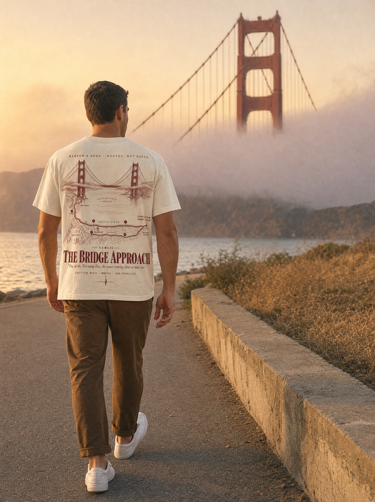 The Bridge Approach — model with Golden Gate Bridge in fog