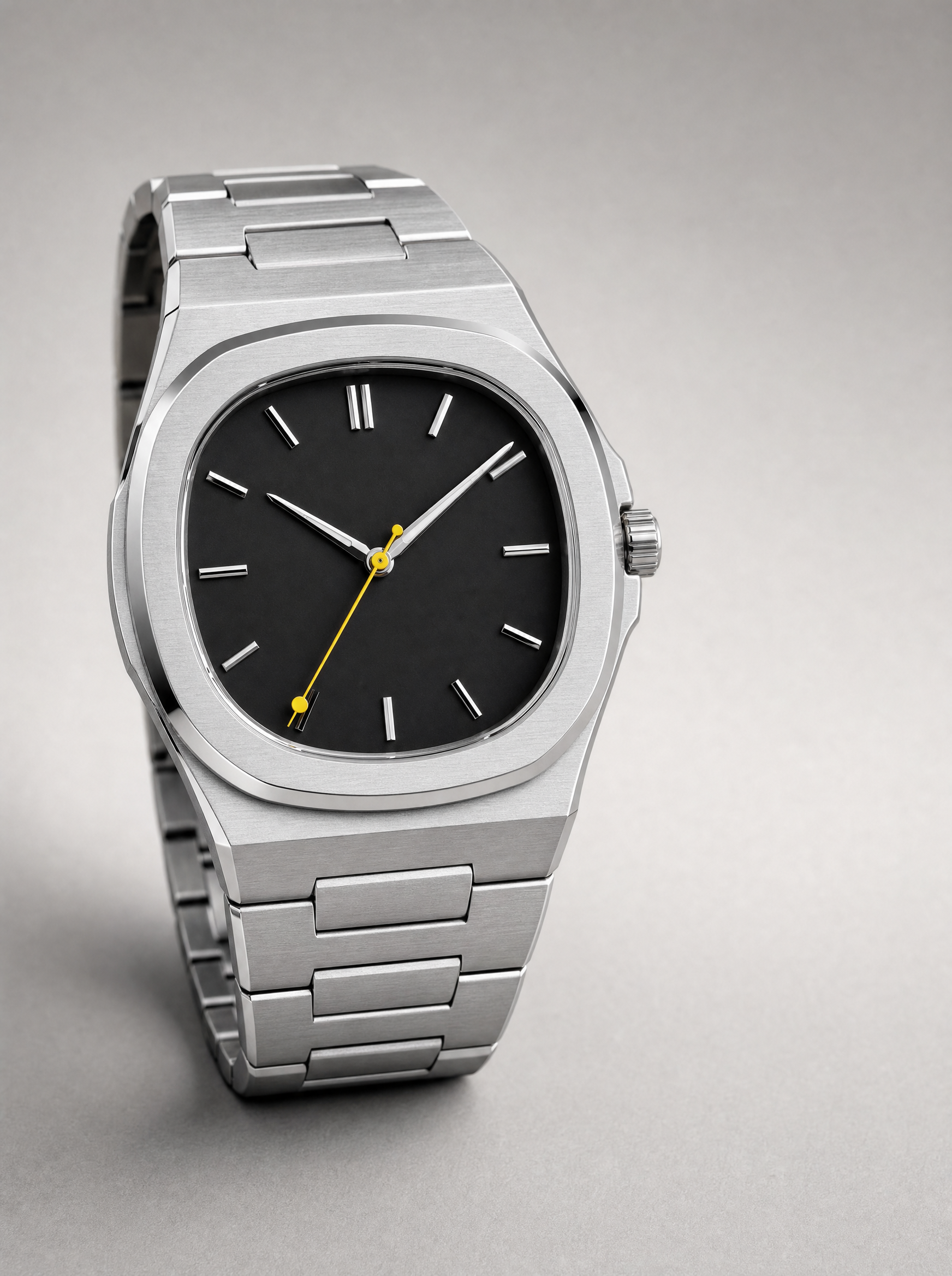 Shift 38 integrated steel watch design-direction concept